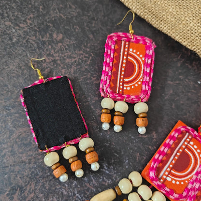Aruna fabric necklace set