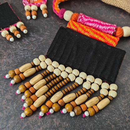 Aruna fabric necklace set