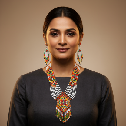 Desi beadloom necklace set