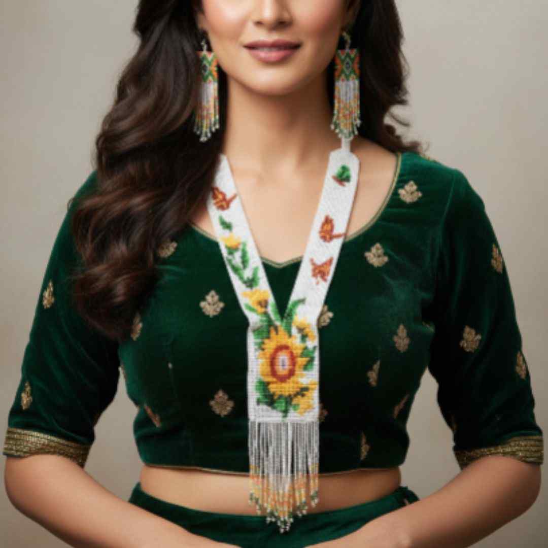 Srinika beadloom necklace set