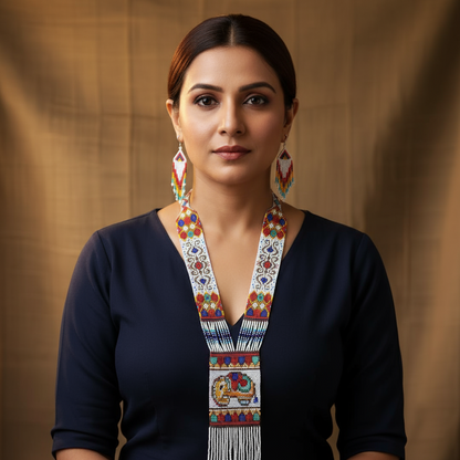Ibha bead loom necklace set