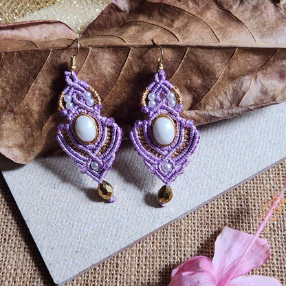 pearl earrings gold earrings large danglers crystal bead earrings party wedding jewellery