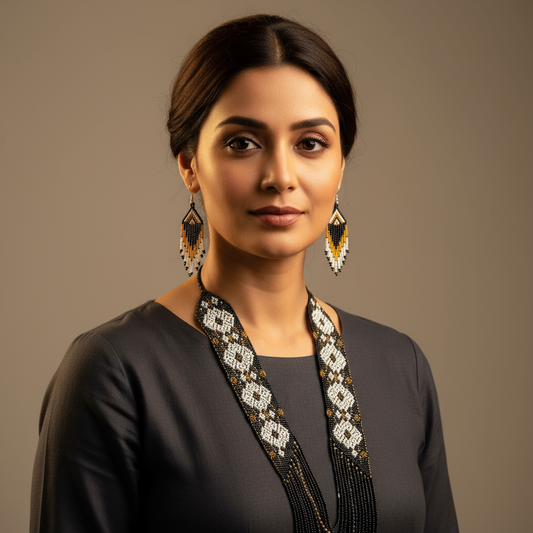 Kaapi beadloom necklace set