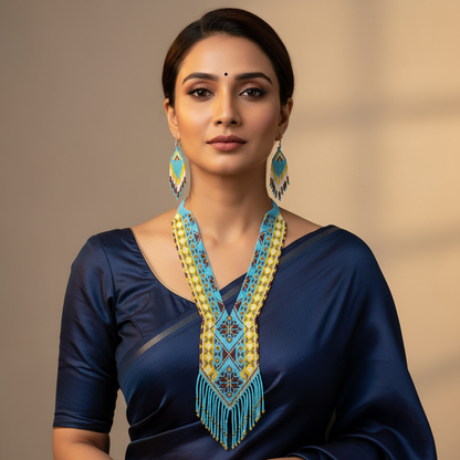 Kanchani beadloom necklace set