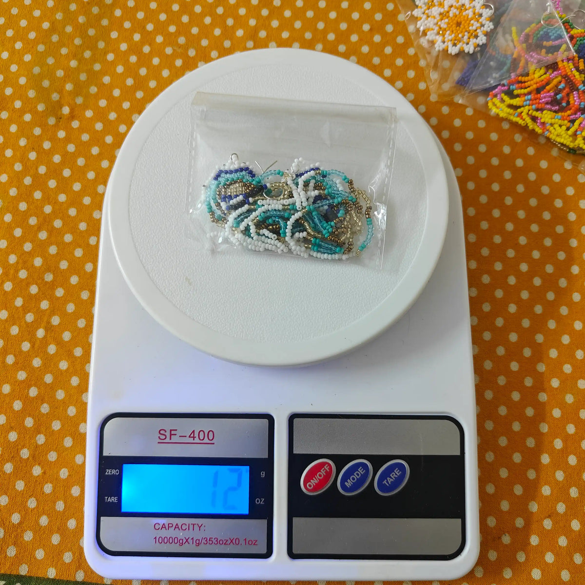 Keki blue bead earrings