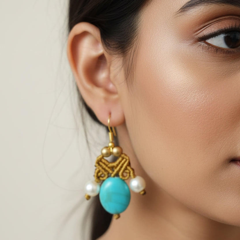 Komal macrame necklace set