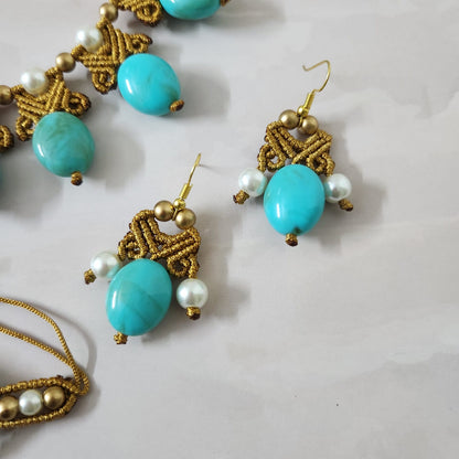 Komal macrame necklace set