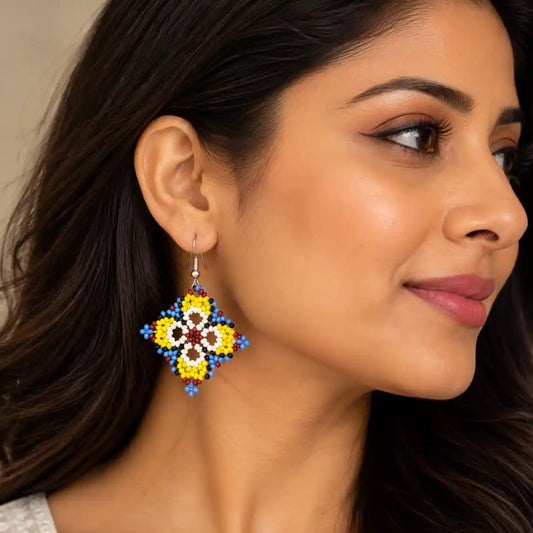 Kshauma bead earrings