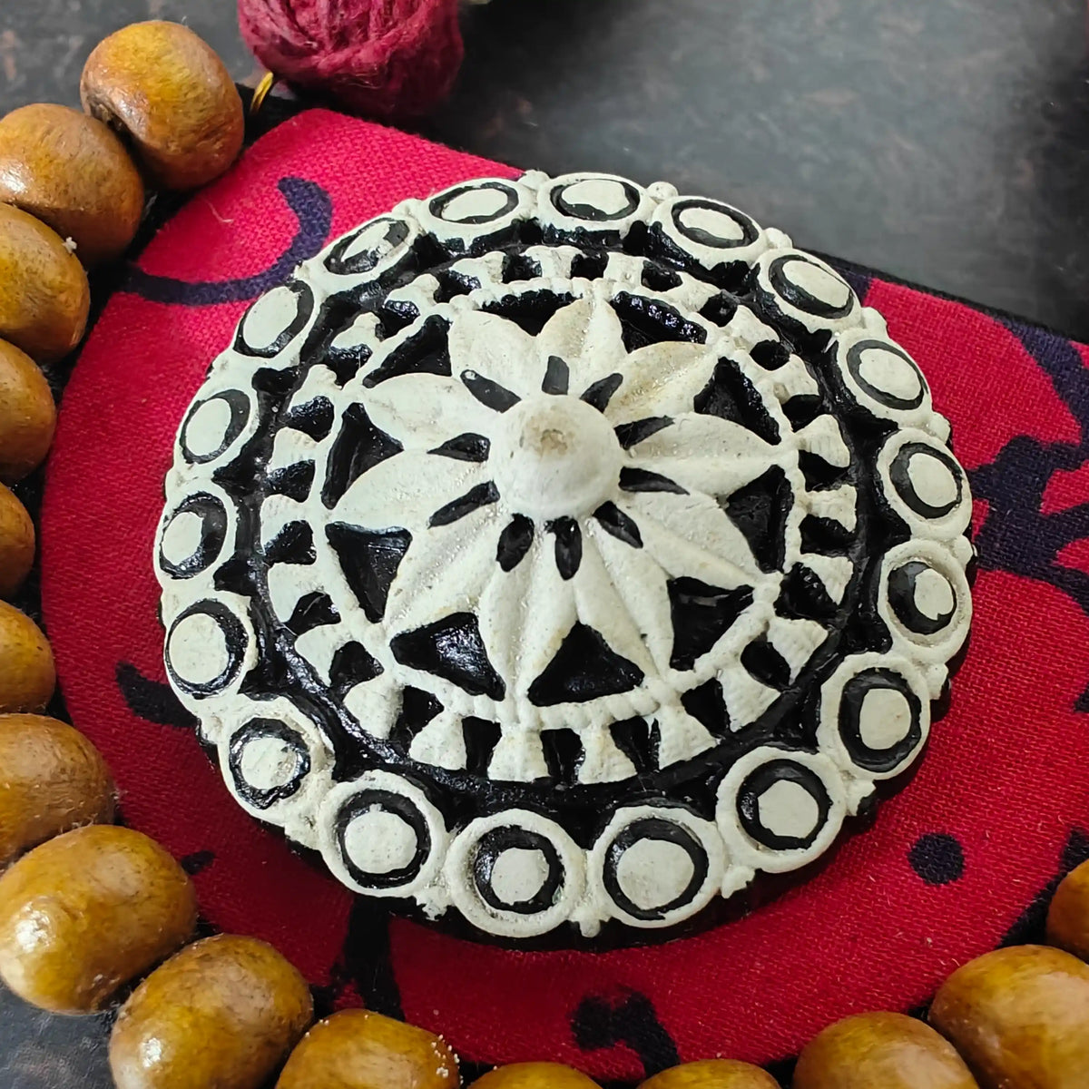 Medini fabric necklace set