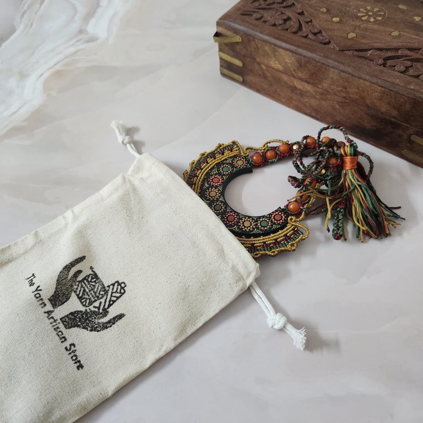 Mrida macrame necklace set