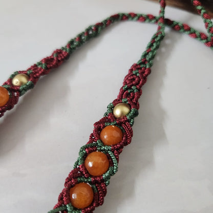 Mrida macrame necklace set