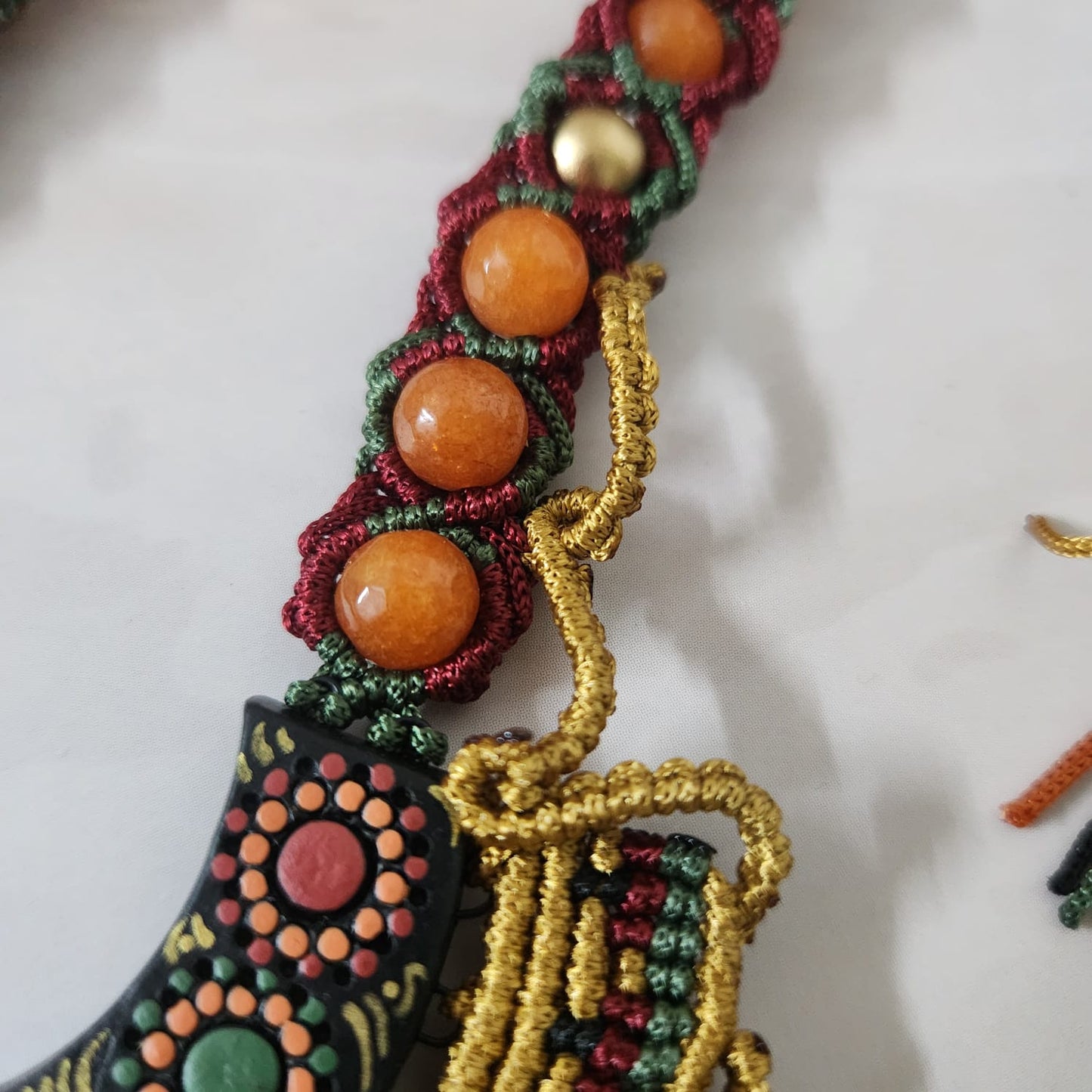 Mrida macrame necklace set