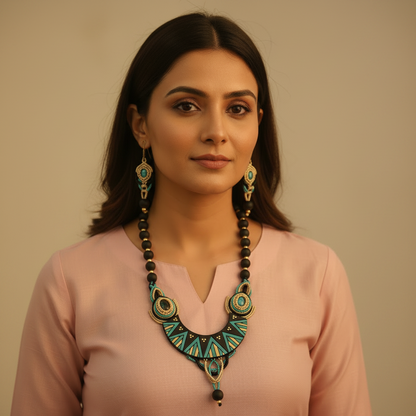 Nabha macrame necklace set