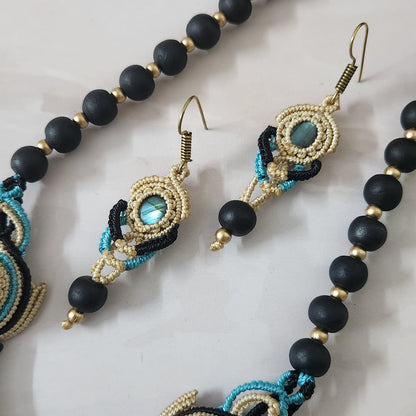 Nabha macrame necklace set