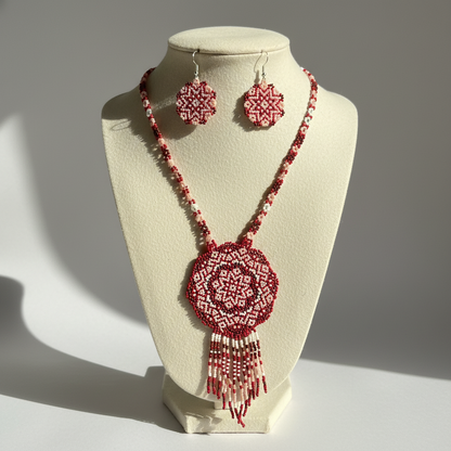 Nambi bead necklace set