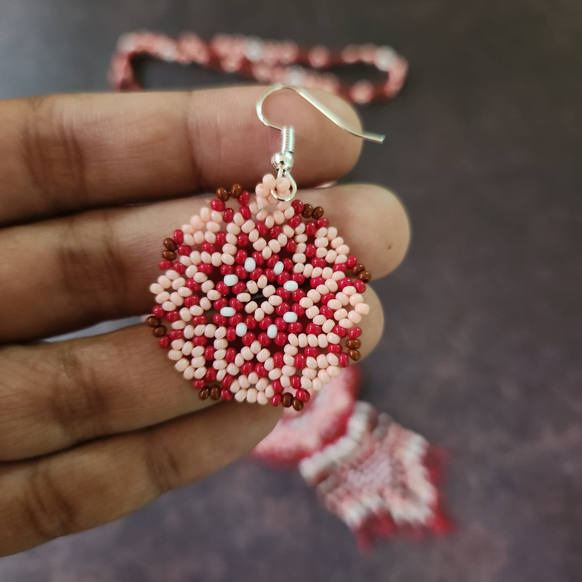 Nambi bead necklace set