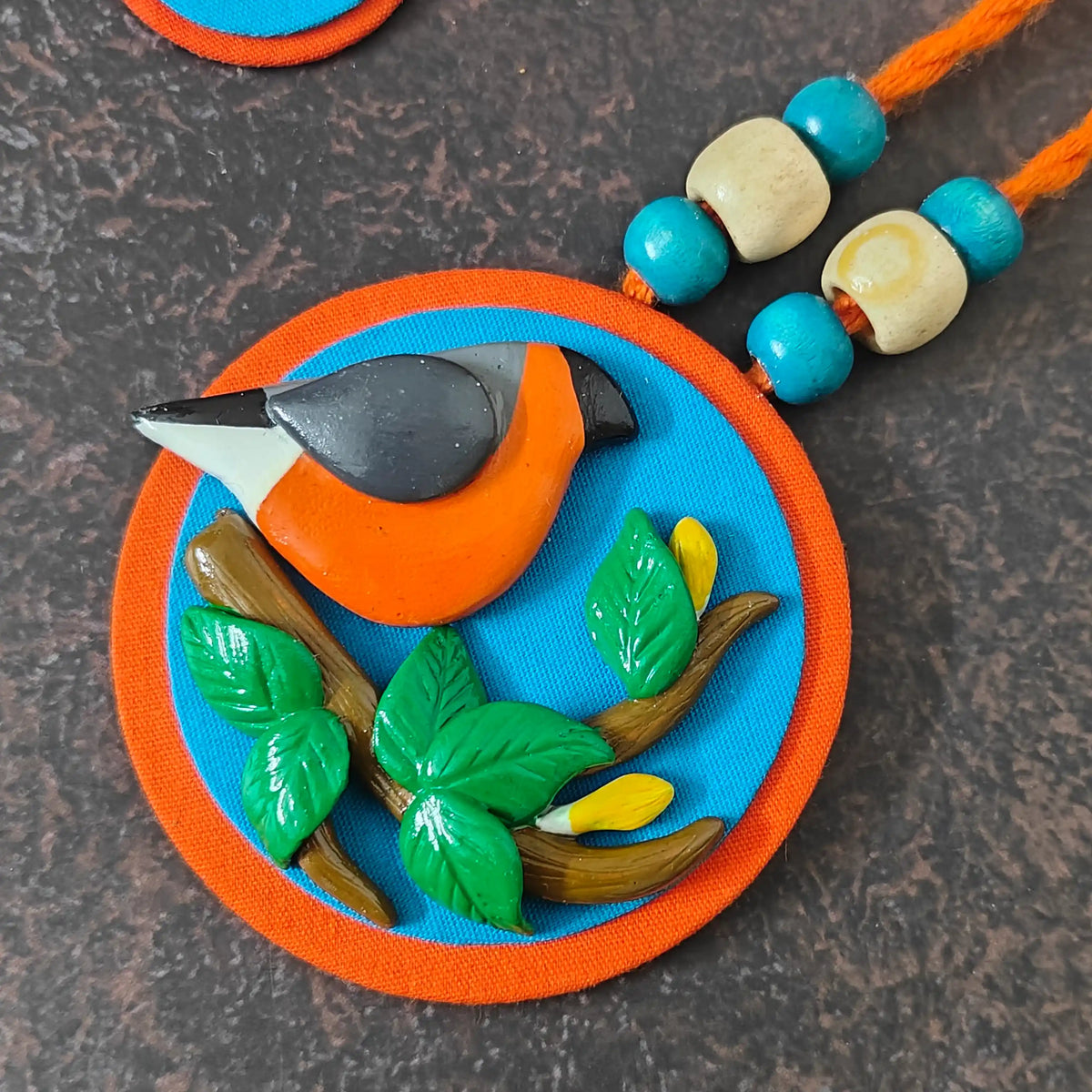 Parthivi fabric necklace set