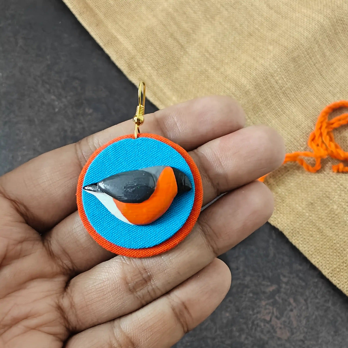 Parthivi fabric necklace set