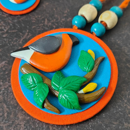 Parthivi fabric necklace set