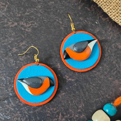 Parthivi fabric necklace set
