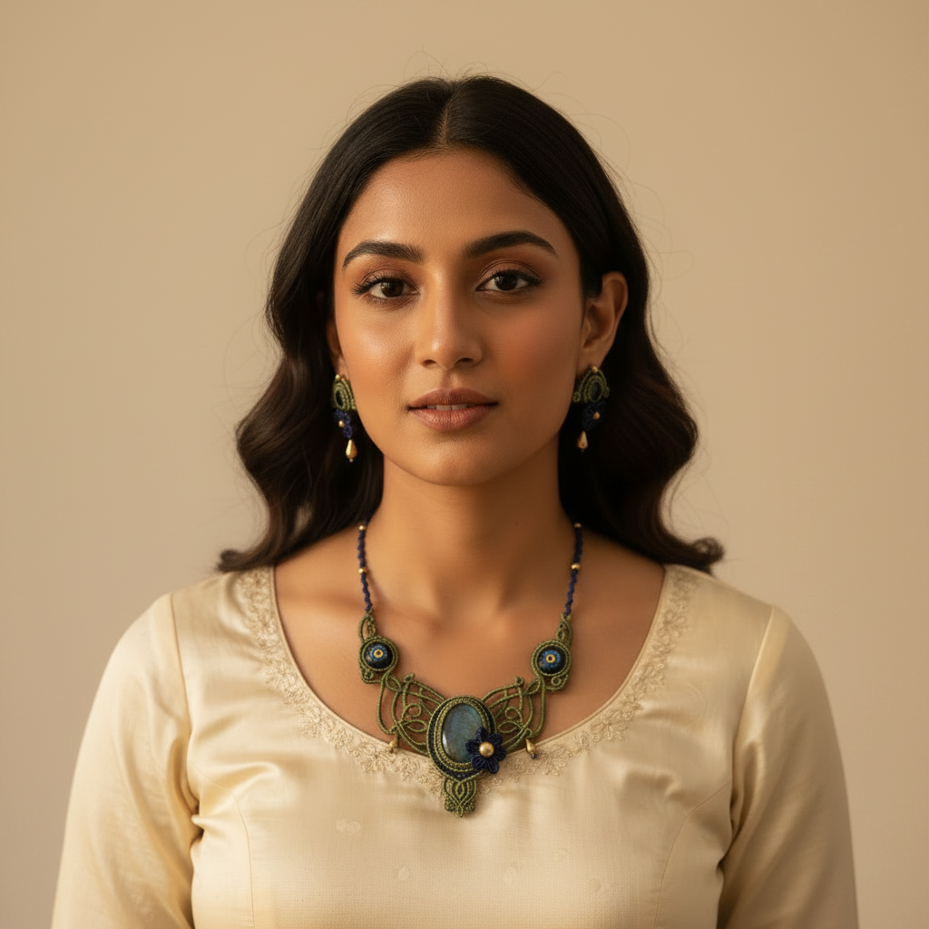 Rasa macrame necklace set