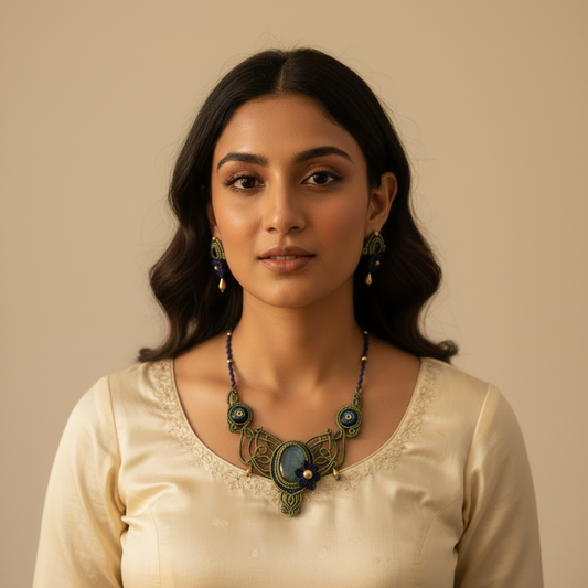 Rasa macrame necklace set