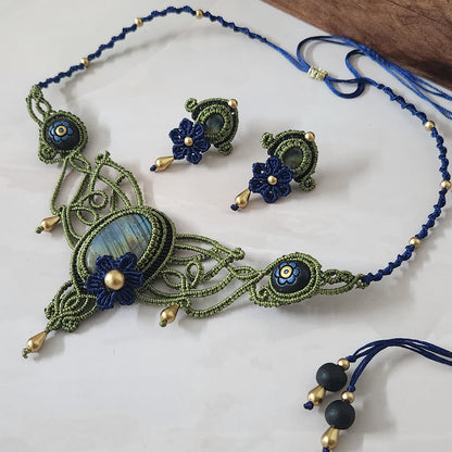 Rasa macrame necklace set