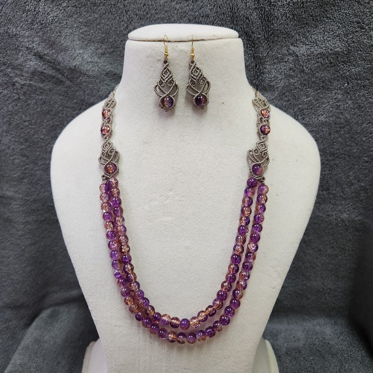 Sabitha macrame necklace set