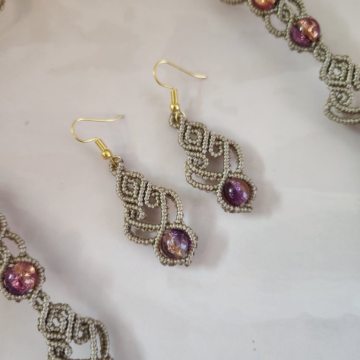 Sabitha macrame necklace set