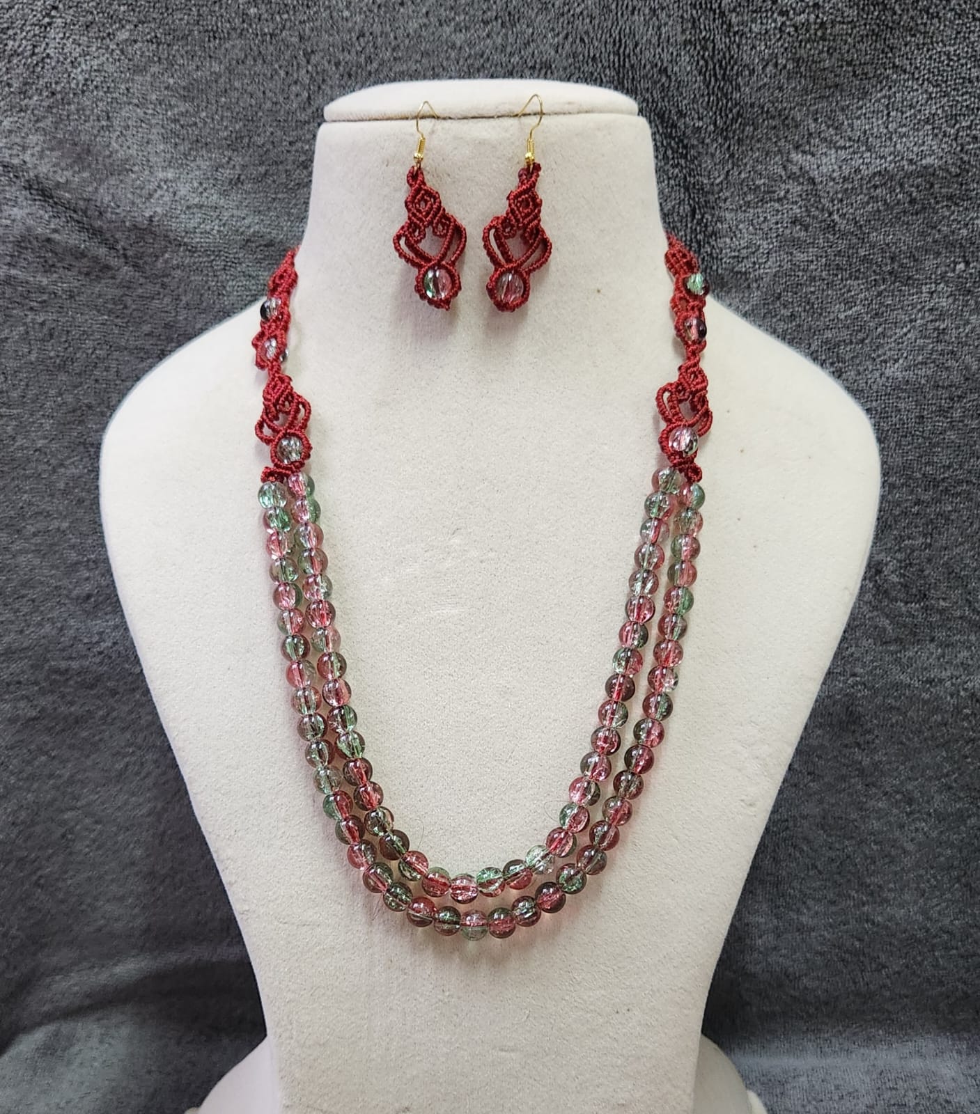 Sabitha macrame necklace set