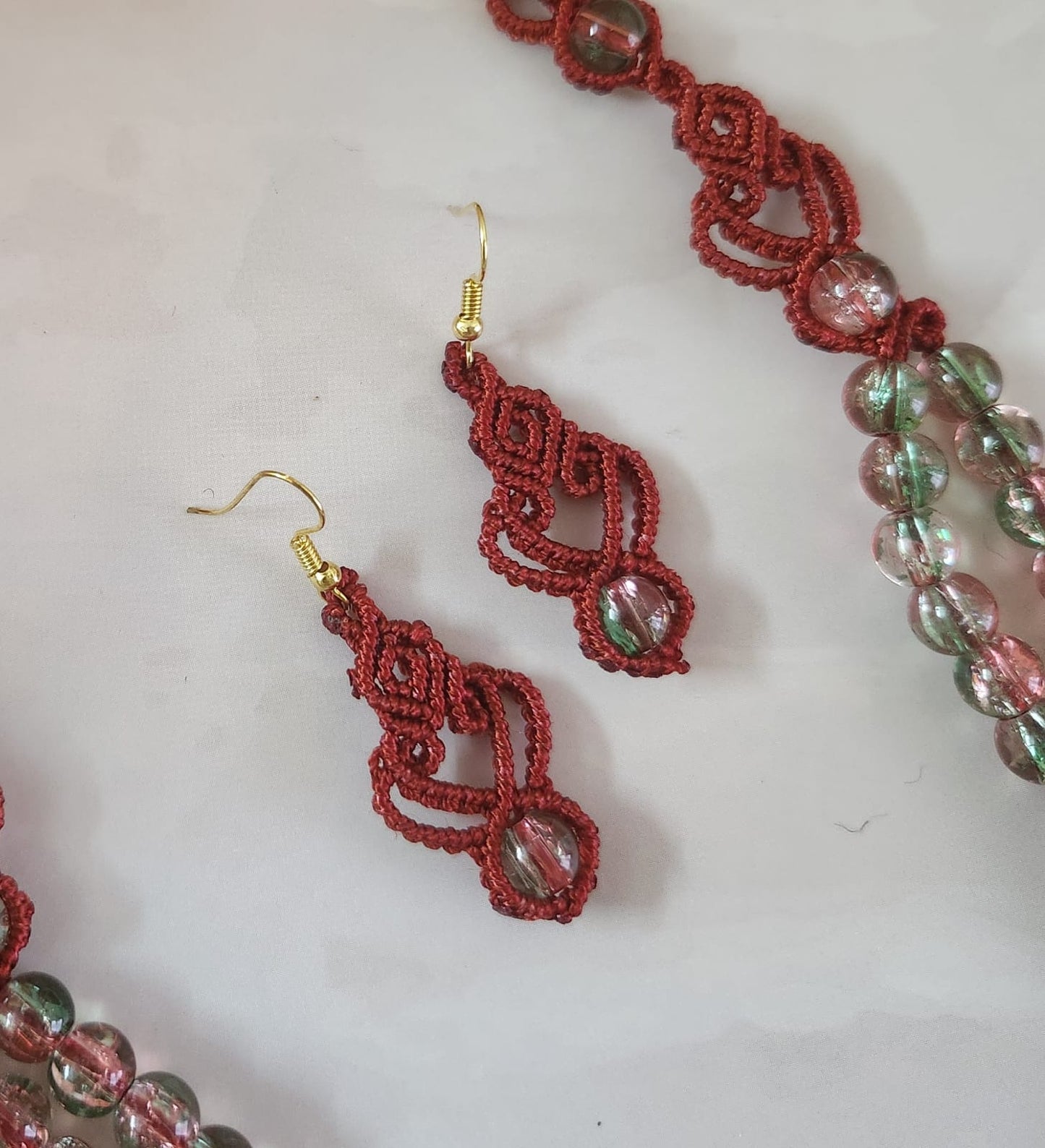 Sabitha macrame necklace set