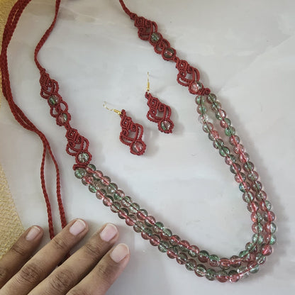 Sabitha macrame necklace set