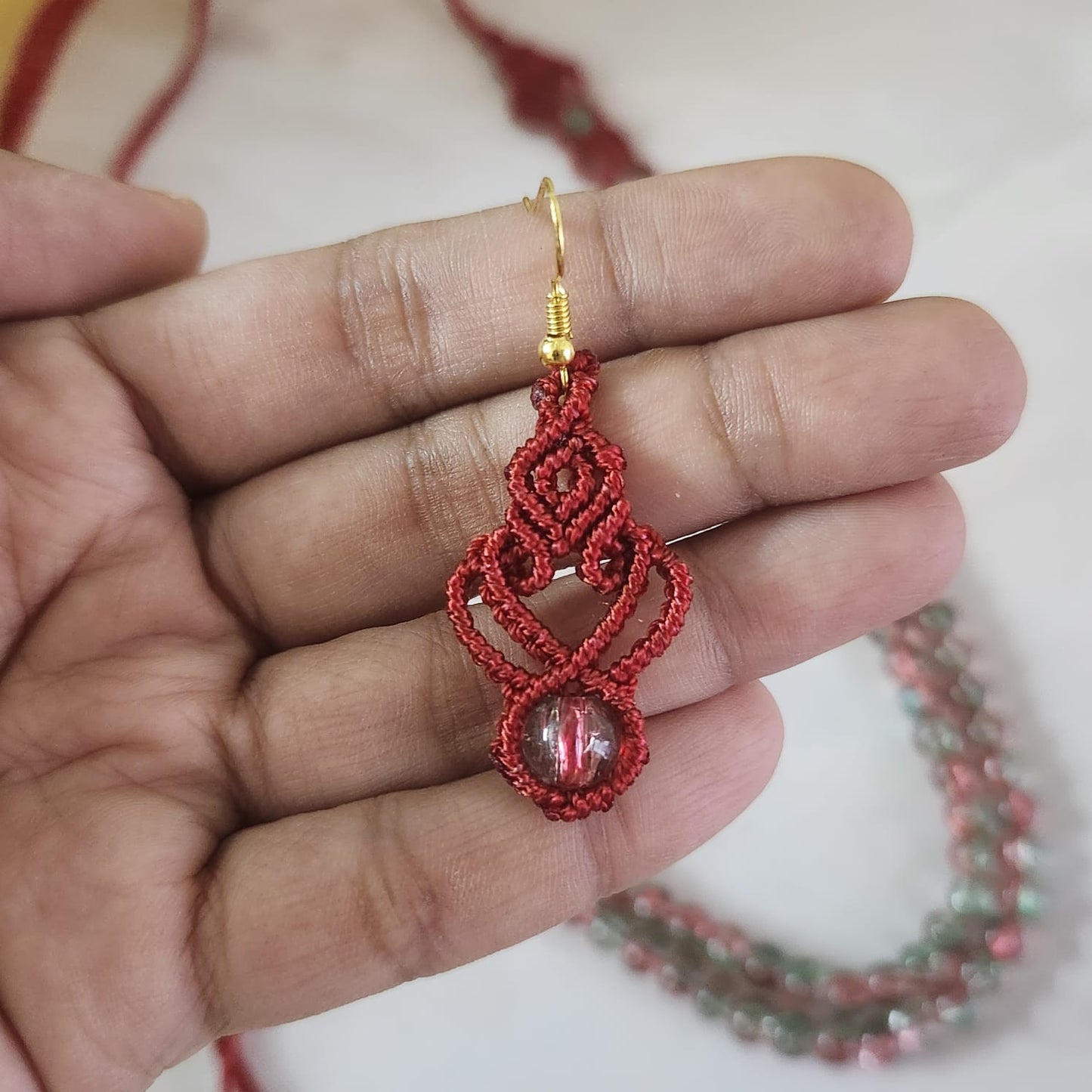 Sabitha macrame necklace set