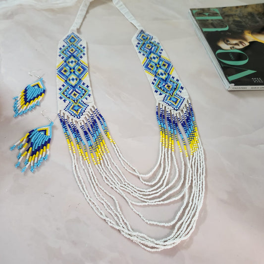 Sambhavi bead layer necklace set