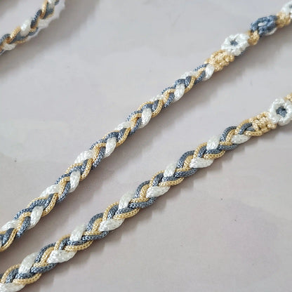 Saritha grey macrame spectacle chain