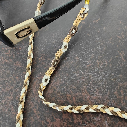 Saritha brown macrame spectacle chain