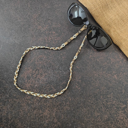 Saritha brown macrame spectacle chain