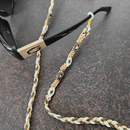 Saritha brown macrame spectacle chain