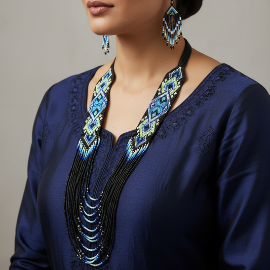 Saurabya beadloom necklace set