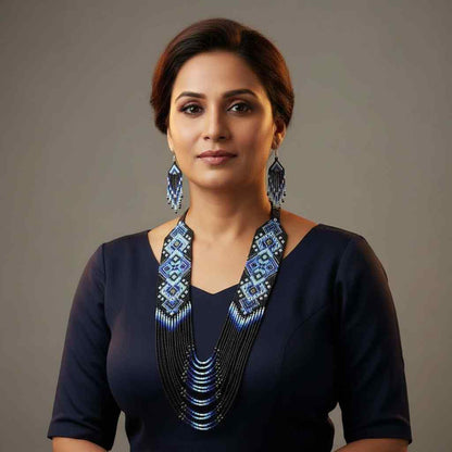 bead jewellery floral beadloom geometric design jewellery partywear jewellery buddha necklace office wear formal wear