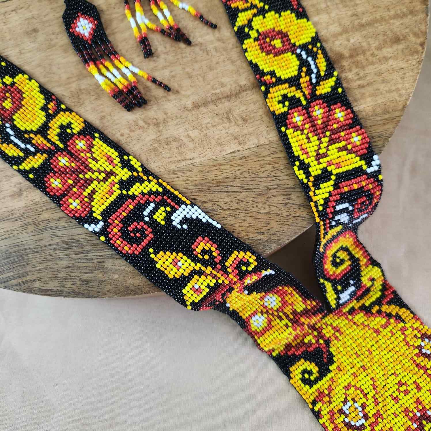 festive bead necklace set black  yellow  necklace set office wear casual wear party for wedding wear peacock necklace sangeet haldi mehndi necklace