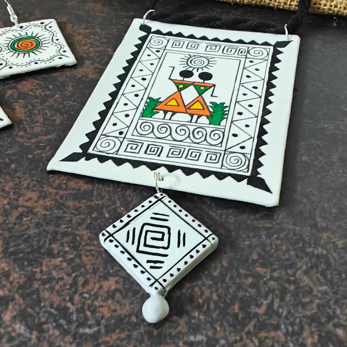Shilpika fabric necklace set