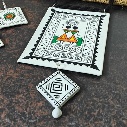 Shilpika fabric necklace set