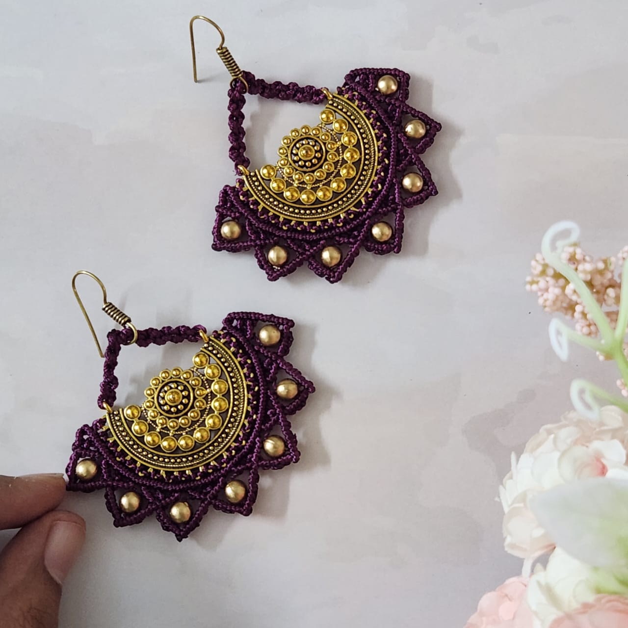 Sikka macrame earrings