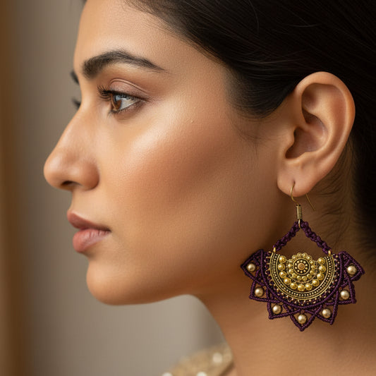 Sikka macrame earrings