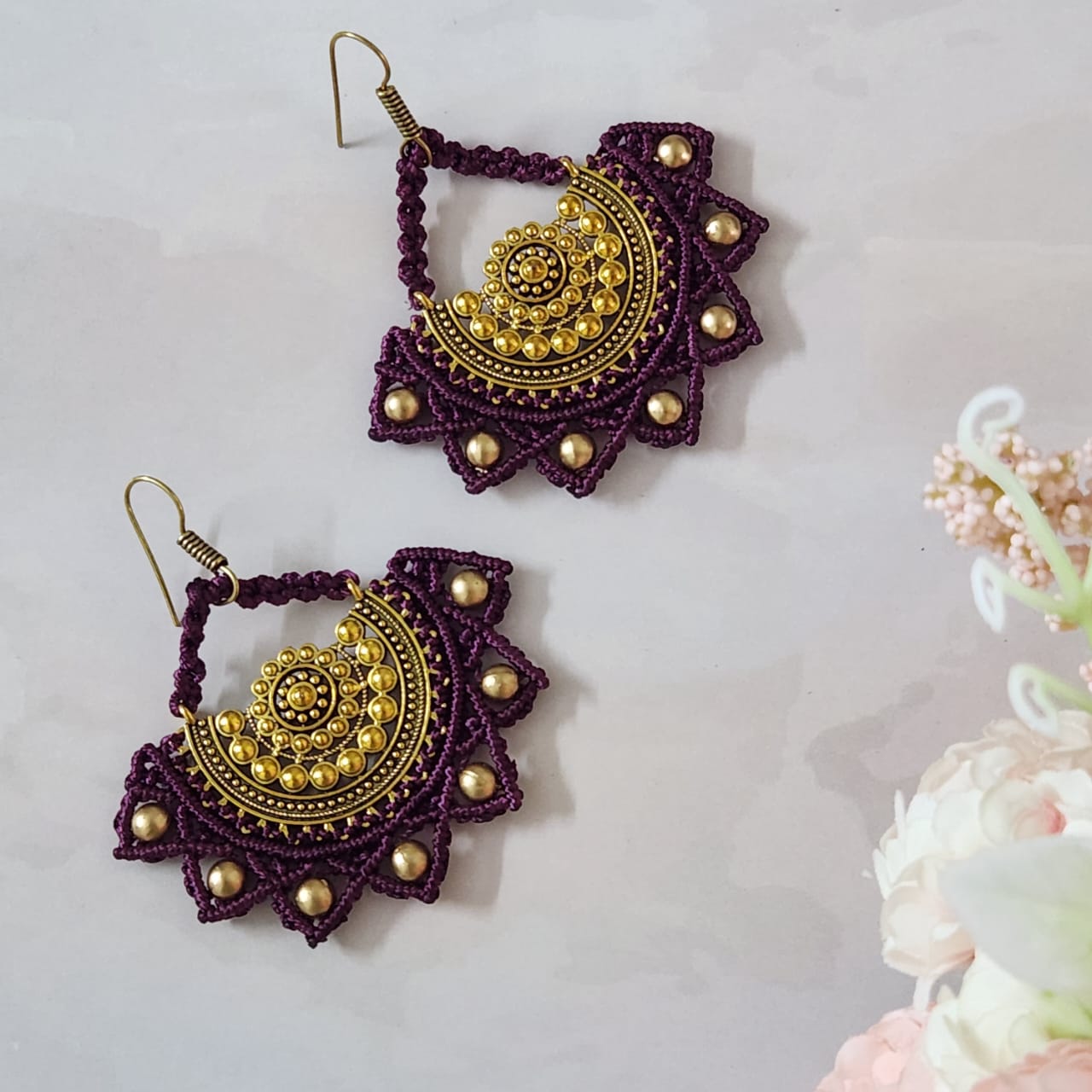 Sikka macrame earrings