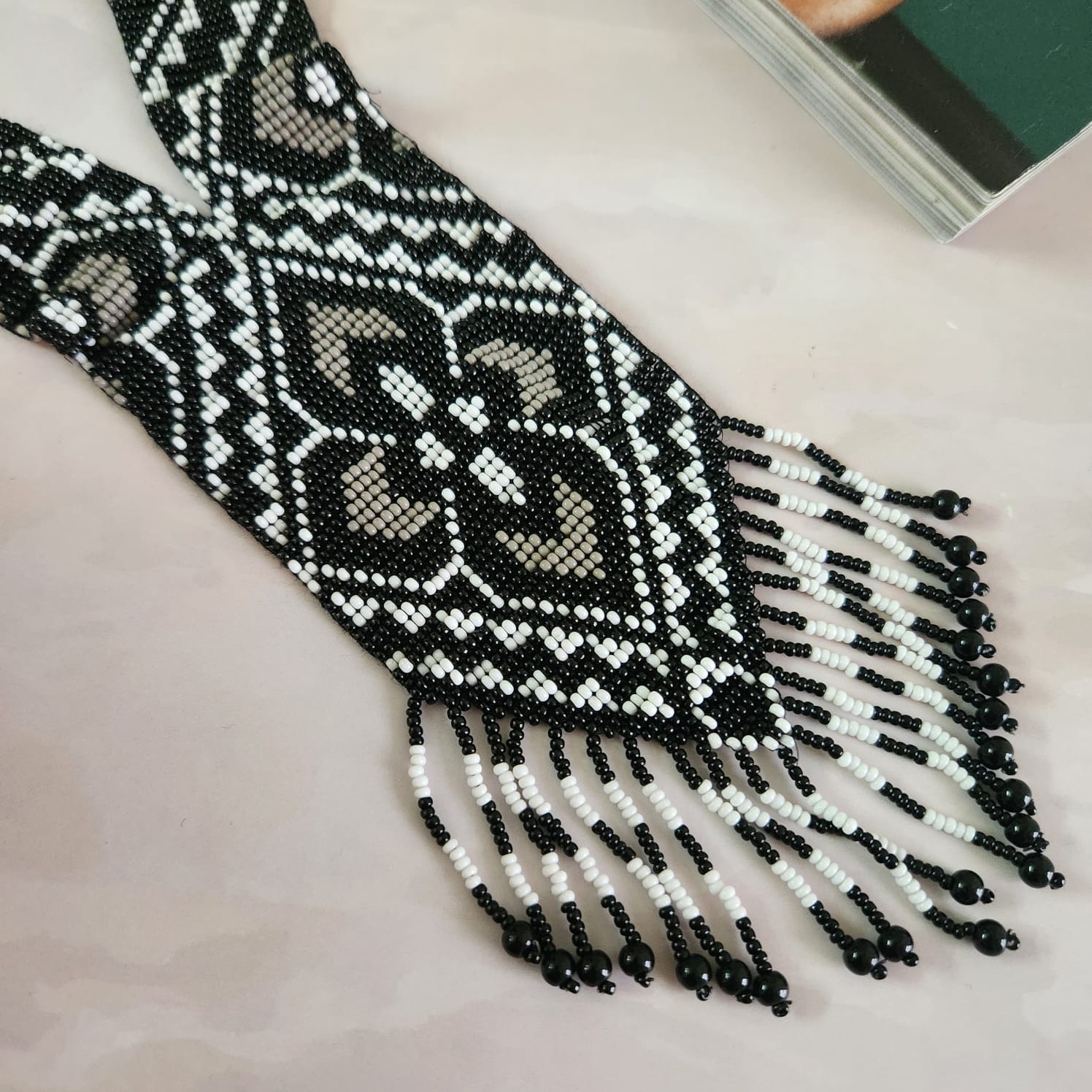 bead jewellery floral beadloom geometric design jewellery partywear jewellery buddha necklace office wear formal wear