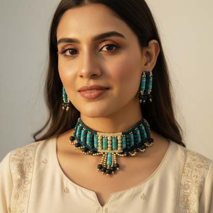 Spanda macrame necklace set