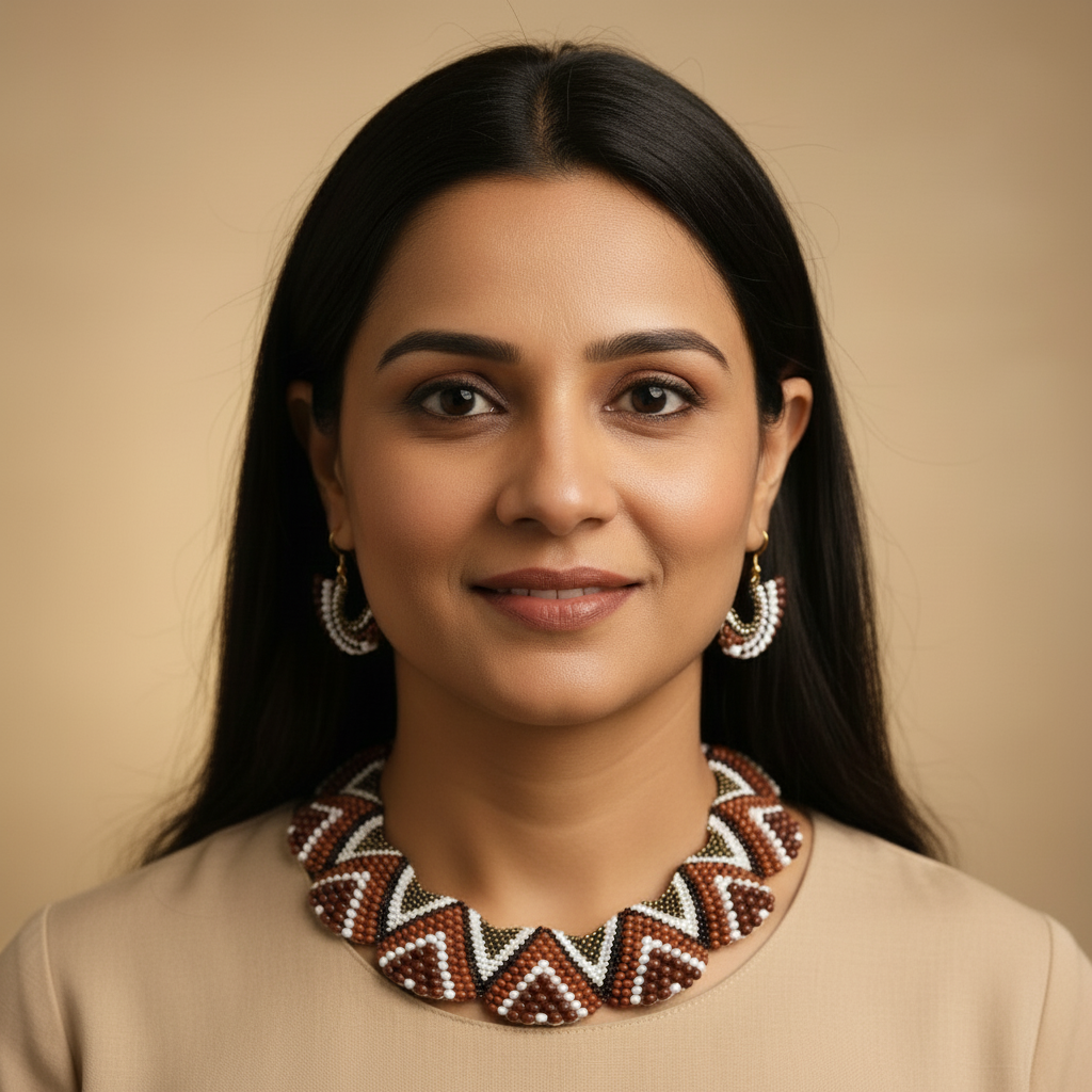 bead jewellery party necklace floral geometric jewellery for collar outfits U neck outfits 