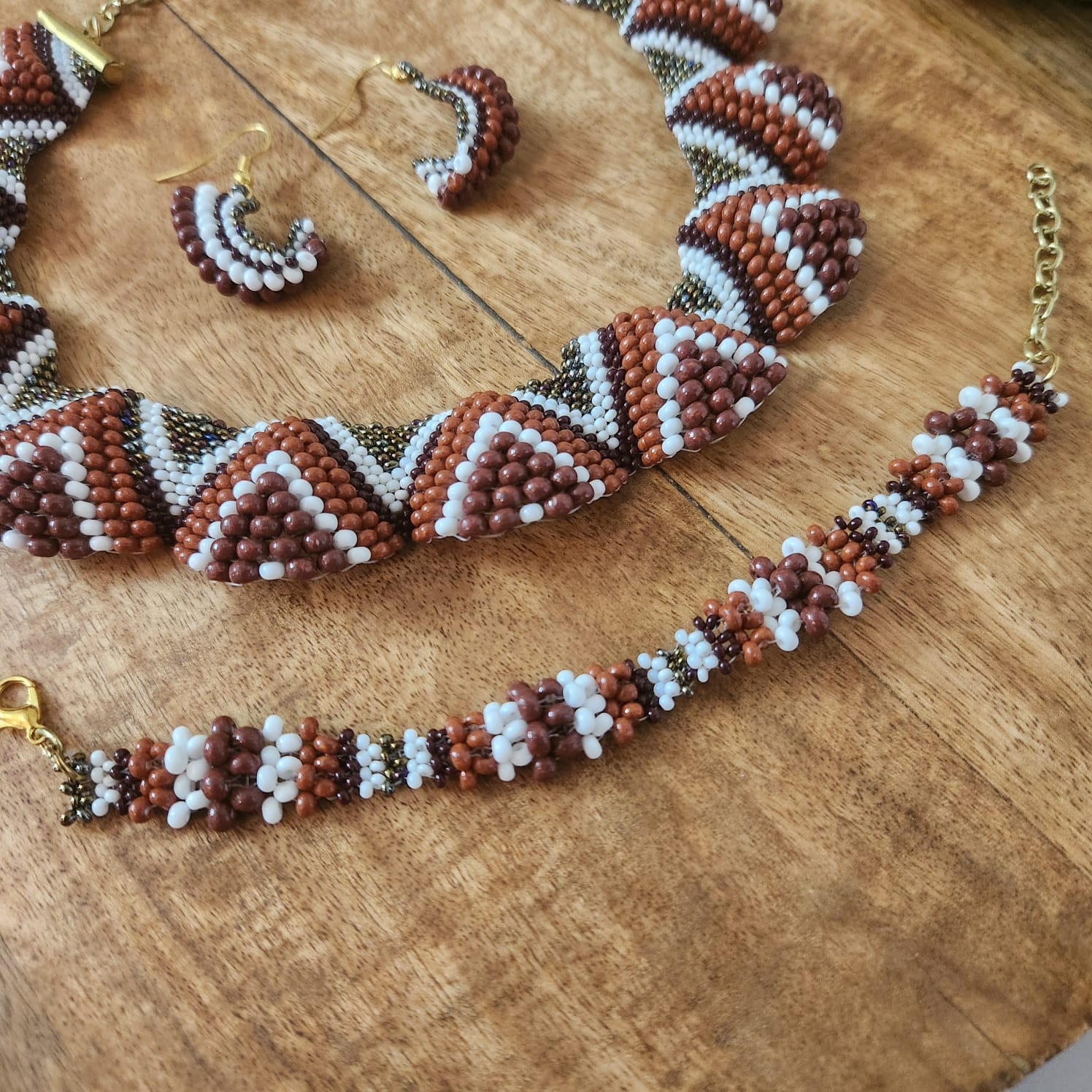 bead jewellery party necklace floral geometric jewellery for collar outfits U neck outfits 